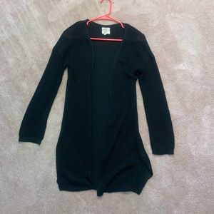 black cardigan